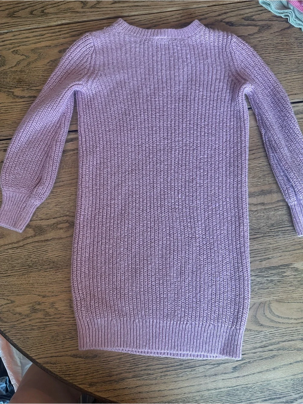 Oshkosh Lilac Knit Crewneck Sweater Dress